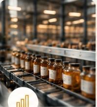Commercial manufacturing and distribution bottles