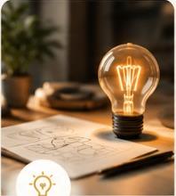 Ideation and innovation lightbulb
